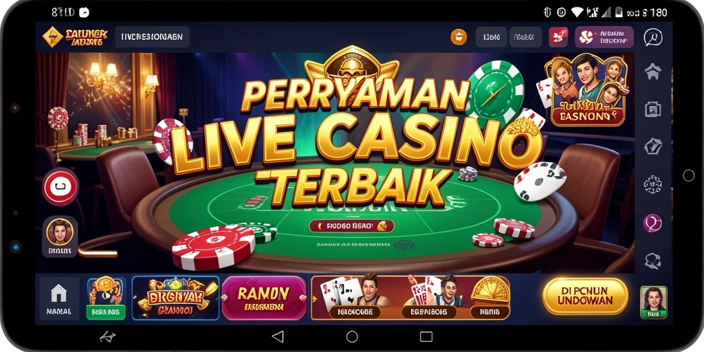 Tampilan permainan Live Casino yang mendebarkan di 8180.