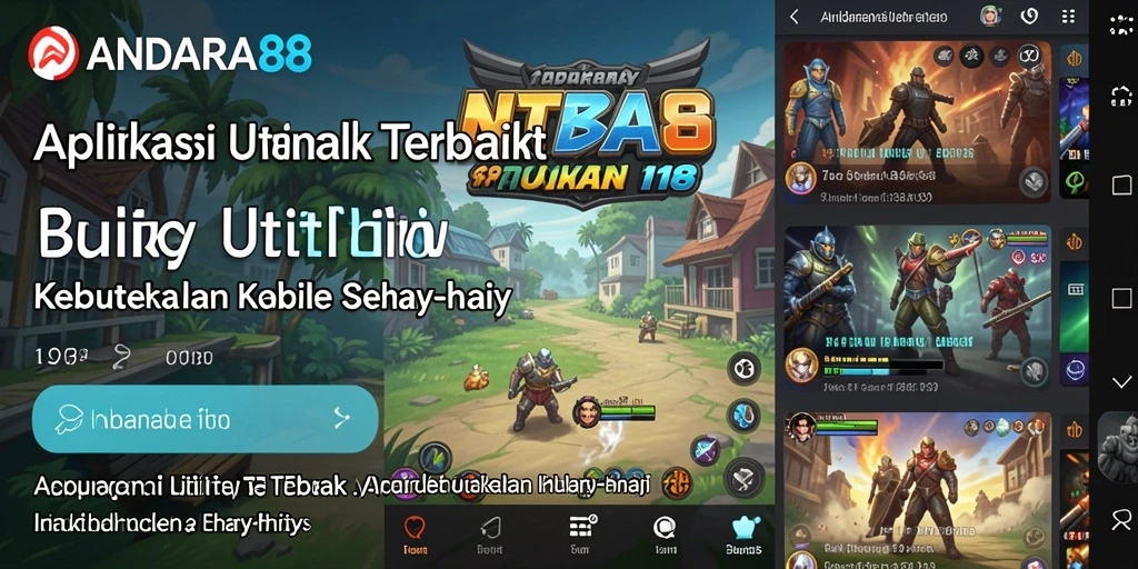 Tampilan antarmuka ANDARA88 yang memudahkan navigasi fungsi Utility.