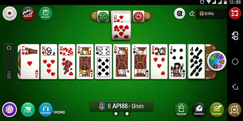 Tampilan utama gameplay API88 saat bermain Domino dengan teman.