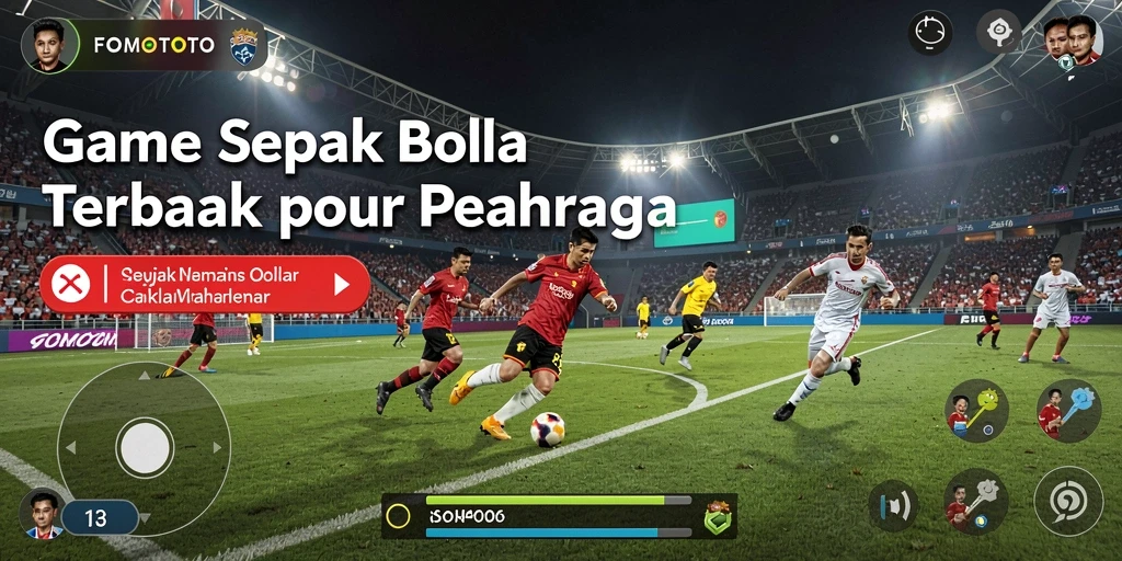 Tampilan gameplay menarik dari FOMOTOTO dengan pemain bertanding di lapangan.