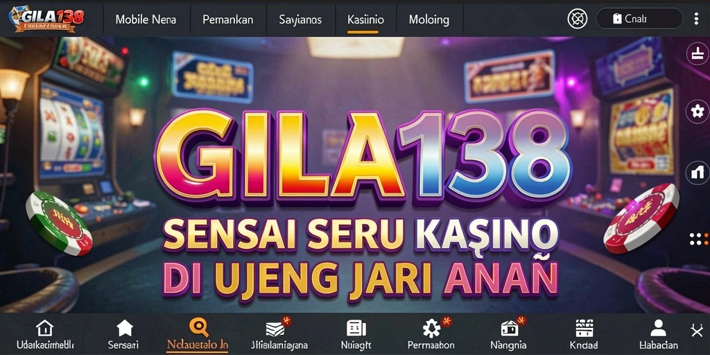 Screenshot GILA138 menampilkan gameplay Kasino yang mendebarkan.