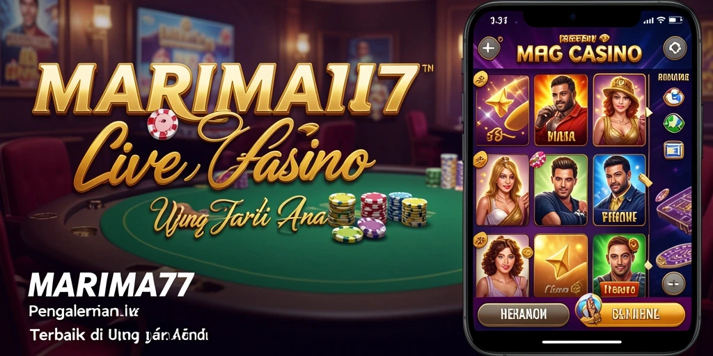 Tampilan gameplay Live Casino MARIMA77 yang mendebarkan dan interaktif.