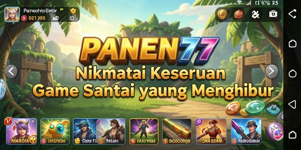 Tampilan utama gameplay PANEN77 yang menyenangkan dan menghibur.