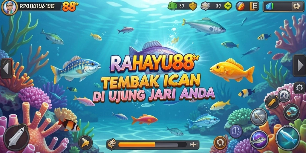 Screenshot gameplay menarik RAHAYU88 saat menangkap ikan.