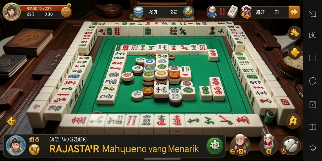 Gameplay Mahjong yang seru dan menantang di RAJASTAR.