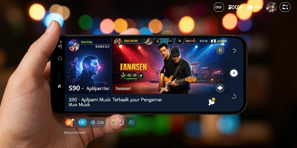 Tampilan gameplay S80 yang menarik dengan berbagai fitur musik.