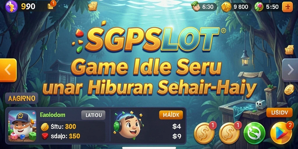 Tampilan gameplay SGPSLOT yang menarik dengan karakter dan misi berbeda.