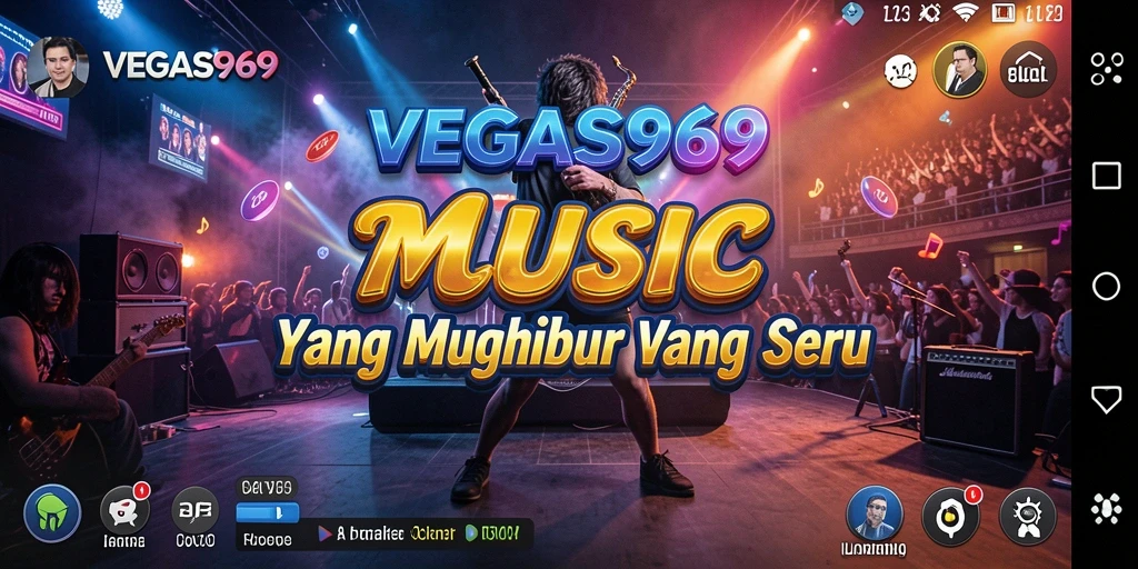 Tangkapan layar gameplay <strong>VEGAS969</strong> yang menampilkan pengalaman musik yang seru.